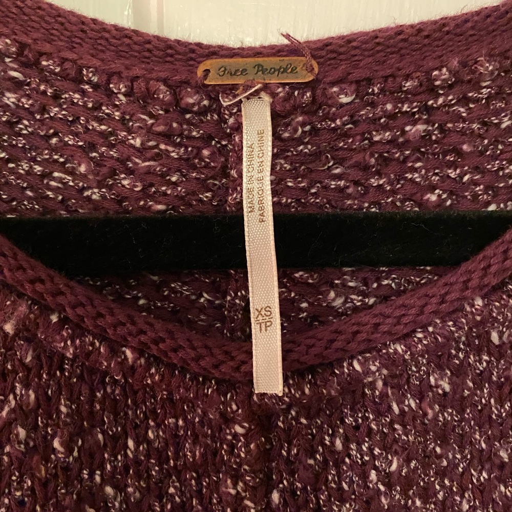 Free People Cropped Short Sleeve Sweater - Picture 3 of 4